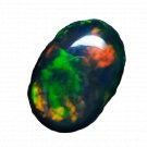 1 Pcs. Of Natural Ethiopian Black Opal Oval Cabochon 14x10mmloose gemstone. | OW_03398