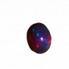 1 Pcs. Of Natural Ethiopian Black Opal Oval Cabochon 14x11mmloose gemstone. | OW_03404