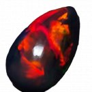 1 Pcs. Of Natural Ethiopian Black Opal Pear Cabochon 14x8mmloose gemstone. | OW_03409