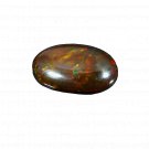 1 Pcs. Of Natural Ethiopian Black Opal Oval Cabochon 14x9mmloose gemstone. | OW_03411