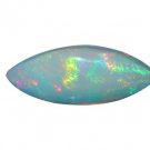 1 Pcs. Of Natural Ethiopian Black Opal marquise Cabochon 15.5x6mmloose gemstone. | OW_03418