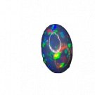 1 Pcs. Of Natural Ethiopian Black Opal Oval Cabochon 15x10mmloose gemstone. | OW_03419