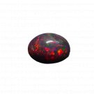 1 Pcs. Of Natural Ethiopian Black Opal Oval Cabochon 15x11mmloose gemstone. | OW_03420