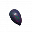 1 Pcs. Of Natural Ethiopian Black Opal Pear Cabochon 15x25mmloose gemstone. | OW_03426