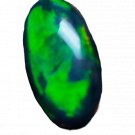 1 Pcs. Of Natural Ethiopian Black Opal Oval Cabochon 15x9mmloose gemstone. | OW_03431
