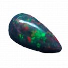 1 Pcs. Of Natural Ethiopian Black Opal Pear Cabochon 16x9mmloose gemstone. | OW_03456