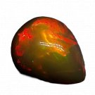 1 Pcs. Of Natural Ethiopian Black Opal Pear Cabochon 17.5x14mmloose gemstone. | OW_03462