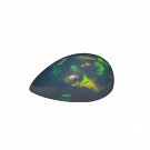 1 Pcs. Of Natural Ethiopian Black Opal Pear Cabochon 17x11mmloose gemstone. | OW_03468