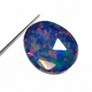 1 Pcs. Of Natural Ethiopian Black Opal Fancy Cabochon 17x15mmloose gemstone. | OW_03471