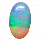 1 Pcs. Of Natural Ethiopian Black Opal Oval Cabochon 18.5x11mmloose gemstone. | OW_03477
