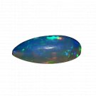 1 Pcs. Of Natural Ethiopian Black Opal Pear Cabochon 18x9mmloose gemstone. | OW_03486
