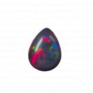 1 Pcs. Of Natural Ethiopian Black Opal Pear Cabochon 19x14mmloose gemstone. | OW_03493