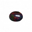 1 Pcs. Of Natural Ethiopian Black Opal Oval Cabochon 20.5x17mmloose gemstone. | OW_03496