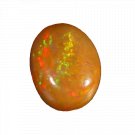 1 Pcs. Of Natural Ethiopian Black Opal Oval Cabochon 20x15mmloose gemstone. | OW_03503