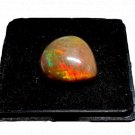 1 Pcs. Of Natural Ethiopian Black Opal Heart Cabochon 20x20mmloose gemstone. | OW_03504