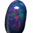 1 Pcs. Of Natural Ethiopian Black Opal Oval Cabochon 24x13mmloose gemstone. | OW_03515