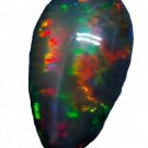 1 Pcs. Of Natural Ethiopian Black Opal Pear Cabochon 24x13mmloose gemstone. | OW_03516