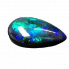 1 Pcs. Of Natural Ethiopian Black Opal Pear Cabochon 24x15mmloose gemstone. | OW_03517