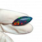 1 Pcs. Of Natural Ethiopian Black Opal marquise Cabochon 30x12.5mmloose gemstone. | OW_03527