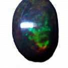 1 Pcs. Of Natural Ethiopian Black Opal Oval Cabochon 31x23mmloose gemstone. | OW_03529