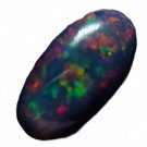 1 Pcs. Of Natural Ethiopian Black Opal Oval Cabochon 33x18mmloose gemstone. | OW_03530