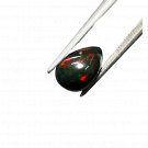 1 Pcs. Of Natural Ethiopian Black Opal Pear Cabochon 8.5x11.5mmloose gemstone. | OW_03538