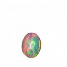 1 Pcs. Of Natural Ethiopian Black Opal Oval Cabochon 8x6mmloose gemstone. | OW_03545