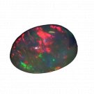 1 Pcs. Of Natural Ethiopian Black Opal Oval Cabochon 9x6mmloose gemstone. | OW_03550