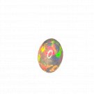1 Pcs. Of Natural Ethiopian Black Opal Oval Cabochon 9x7mmloose gemstone. | OW_03556