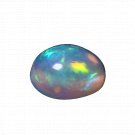 1 Pcs. Of Natural Ethiopian Black Opal Oval Cabochon 9x7mmloose gemstone. | OW_03557