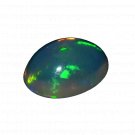 1 Pcs. Of Natural Ethiopian Black Opal Oval Cabochon 9x7mmloose gemstone. | OW_03560