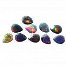 1 Pcs. Of Natural Ethiopian Black Opal Pear Faceted 10x8mmloose gemstone. | OW_03572