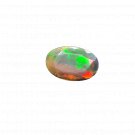 1 Pcs. Of Natural Ethiopian Black Opal Oval Faceted 12x8mmloose gemstone. | OW_03579