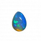 1 Pcs. Of Natural Ethiopian Blue Opal Pear Cabochon 19x14mmloose gemstone. | OW_03644