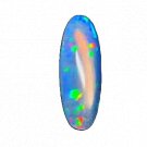 1 Pcs. Of Natural Ethiopian Blue Opal Oval Cabochon 27x9.5mmloose gemstone. | OW_03648