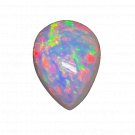 1 Pcs. Of Natural Ethiopian Fire Opal Pear Cabochon 10x7mmloose gemstone. | OW_03654