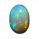 1 Pcs. Of Natural Ethiopian Fire Opal Oval Cabochon 12x8.5mmloose gemstone. | OW_03659