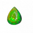 1 Pcs. Of Natural Ethiopian Green Fire Opal Pear Cabochon 11x8mmloose gemstone. | OW_03675
