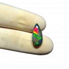 1 Pcs. Of Natural Ethiopian Green Fire Opal Pear Cabochon 16.5x7.5mmloose gemstone. | OW_03678