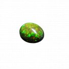 1 Pcs. Of Natural Ethiopian Green Fire Opal Oval Cabochon 8x6mmloose gemstone. | OW_03681