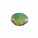 1 Pcs. Of Natural Ethiopian Green Fire Opal Oval Faceted 9x6.5mmloose gemstone. | OW_03687