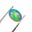 1 Pcs. Of Natural Ethiopian Opal Oval Cabochon 10x7mmloose gemstone. | OW_03713