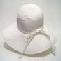 White Floppy  Straw Bride Church Wedding Derby Easter  Sun Beach Hat