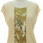 NWTSequin Leopard Sexy Tank Top Camisole Cami Cocktail Streach Plus Size 2X