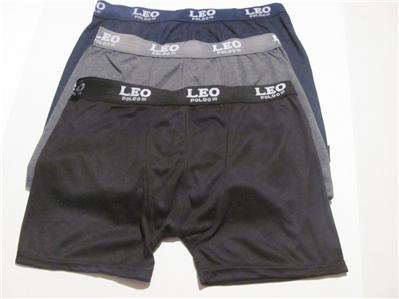 3 Pairs Leo Poldo Brand New 100% Cotton Men's Boxer Briefs Underwear ...
