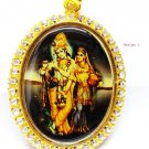 Radha Krishna Pendant, Radha Krishna Metal Pendant