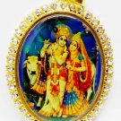 Radha Krishna Pendant, Radha Krishna Metal Pendant
