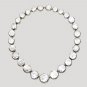 Vintage Cubic Zircon 925 Silver Necklace String Wedding Anniversary Gift String