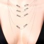 Vintage Cubic Zircon 925 Silver Necklace String Wedding Anniversary Gift String