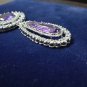 Cubic Zircon Amethyst 925 Silver Brooch Stylish Silver Woman's Brooch Pin